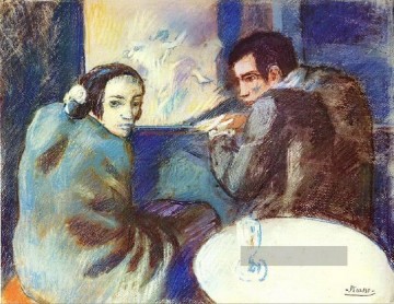 Dans un cabaret 1902 kubismus Pablo Picasso Ölgemälde